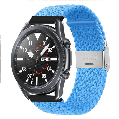 light-blue-ticwatch-e3-watch-straps-nz-nylon-braided-loop-watch-bands-aus