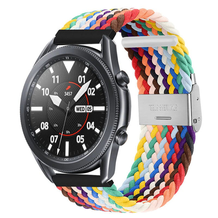 multi-coloured-ticwatch-e3-watch-straps-nz-nylon-braided-loop-watch-bands-aus