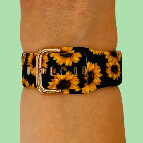 sunflowers-black-skagen-20mm-range-watch-straps-nz-pattern-straps-watch-bands-aus