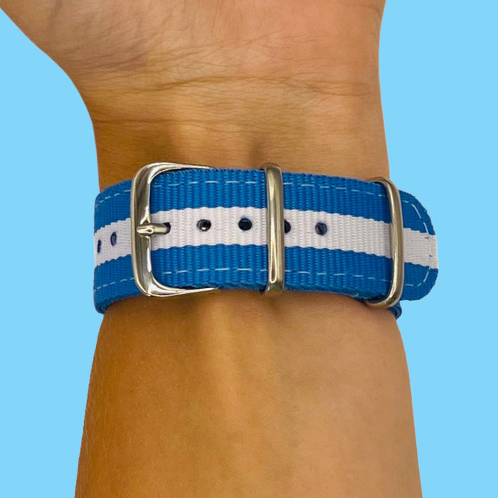 light-blue-white-xiaomi-amazfit-bip-3-pro-watch-straps-nz-nato-nylon-watch-bands-aus