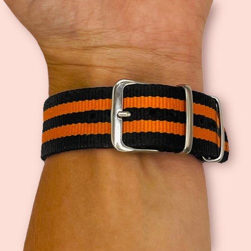black-orange-xiaomi-amazfit-bip-3-pro-watch-straps-nz-nato-nylon-watch-bands-aus