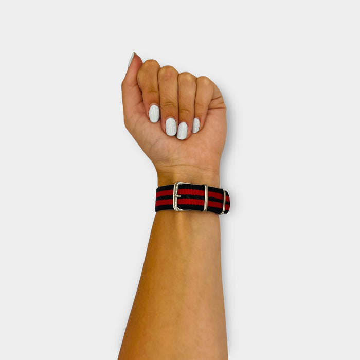 black-red-xiaomi-amazfit-bip-3-pro-watch-straps-nz-nato-nylon-watch-bands-aus