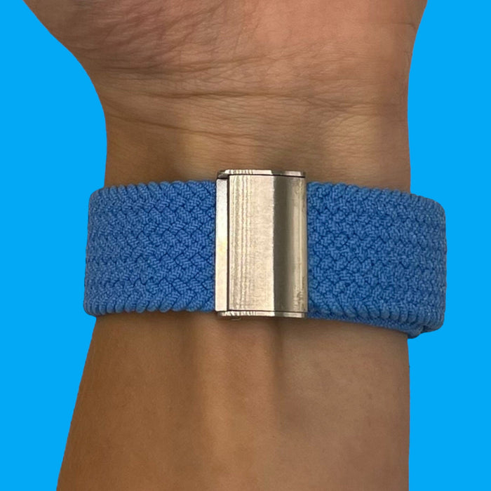 light-blue-ticwatch-e3-watch-straps-nz-nylon-braided-loop-watch-bands-aus