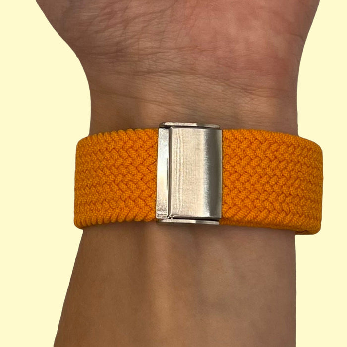 orange-ticwatch-e3-watch-straps-nz-nylon-braided-loop-watch-bands-aus