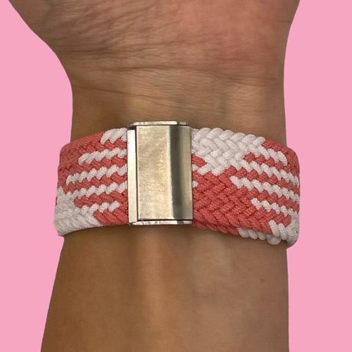 pink-white-ticwatch-e3-watch-straps-nz-nylon-braided-loop-watch-bands-aus
