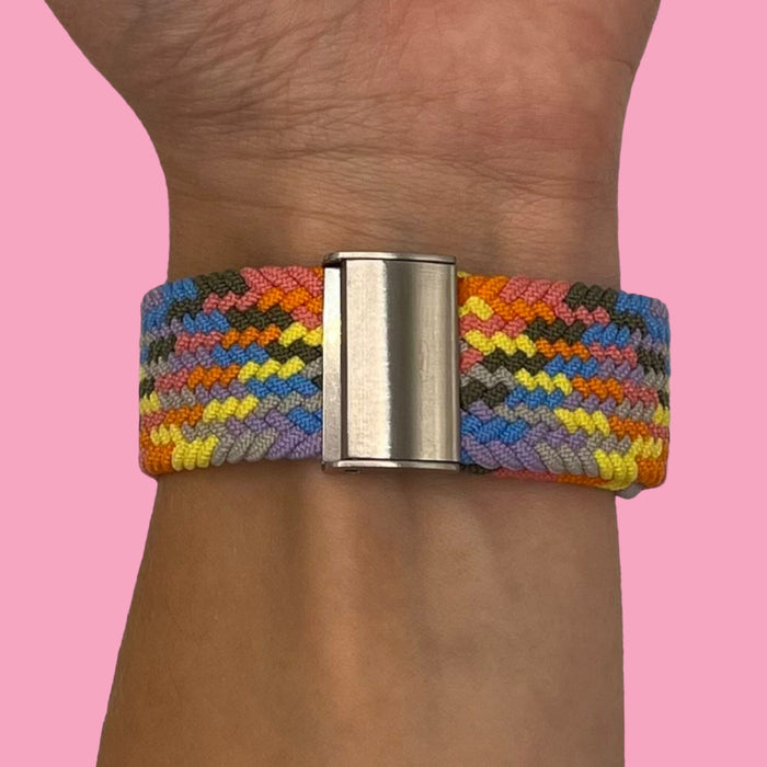 rainbow-ticwatch-e3-watch-straps-nz-nylon-braided-loop-watch-bands-aus