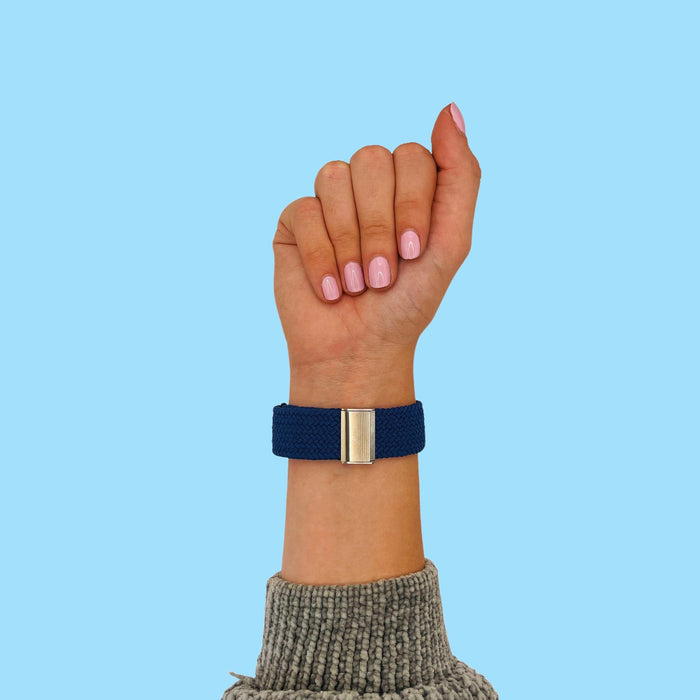blue-ticwatch-e3-watch-straps-nz-nylon-braided-loop-watch-bands-aus