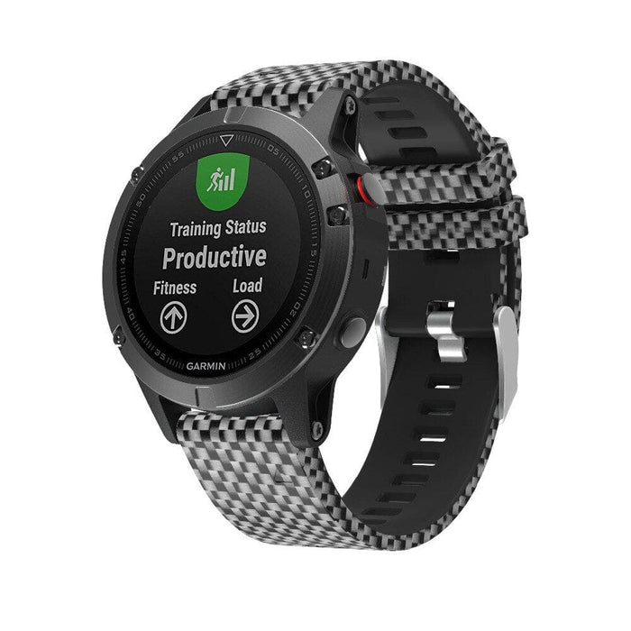 black-checks-garmin-approach-s60-watch-straps-nz-pattern-silicone-watch-bands-aus