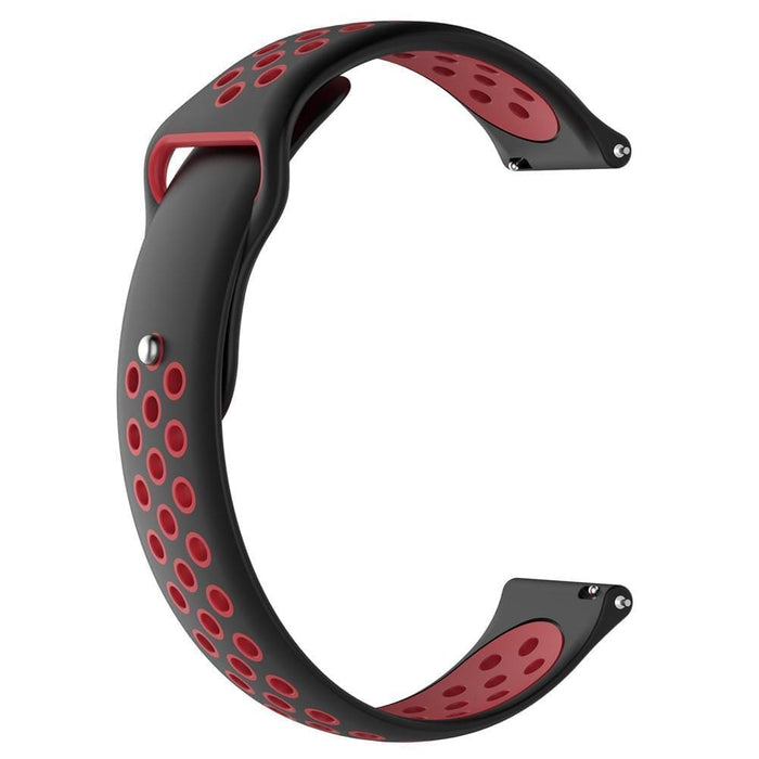 black-red-samsung-galaxy-watch-active-watch-straps-nz-silicone-sports-watch-bands-aus