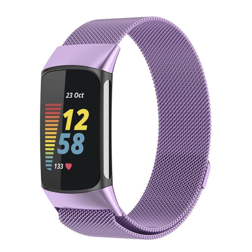 fitbit-charge-5-milanese-metal-watch-straps-nz-watch-bands-aus-purple