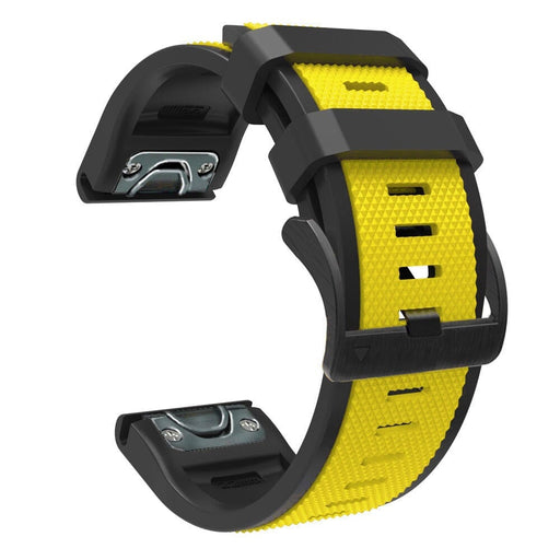 yellow-garmin-instinct-watch-straps-nz-dual-colour-sports-watch-bands-aus