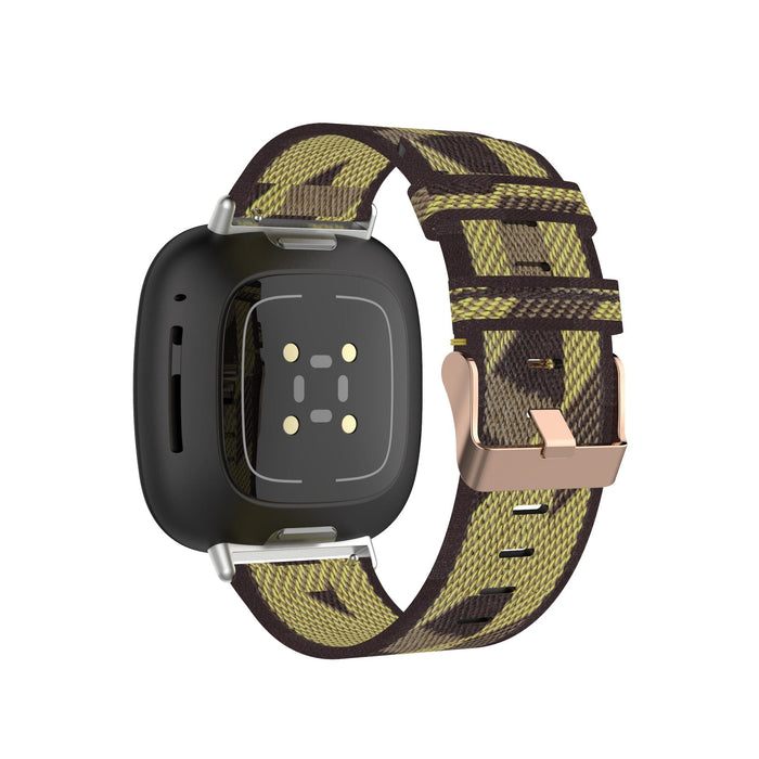 yellow-pattern-garmin-forerunner-965-watch-straps-nz-canvas-watch-bands-aus