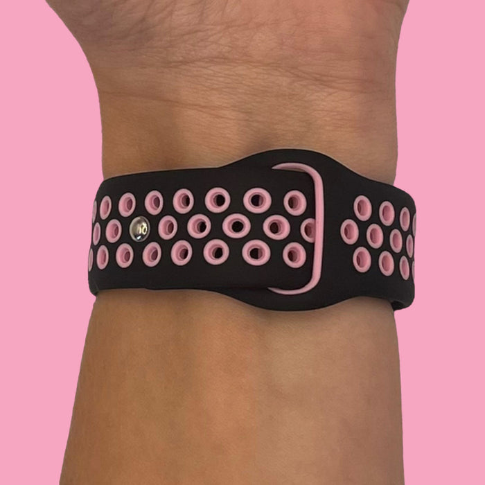 black-pink-samsung-galaxy-watch-active-watch-straps-nz-silicone-sports-watch-bands-aus