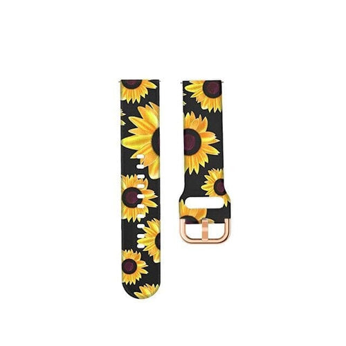 sunflowers-black-pixbee-kids-4g-video-smart-watch-watch-straps-nz-pattern-straps-watch-bands-aus