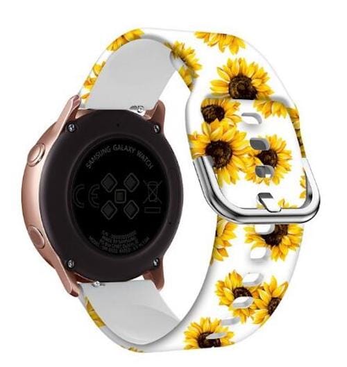 sunflowers-white-ticwatch-gth-watch-straps-nz-pattern-straps-watch-bands-aus