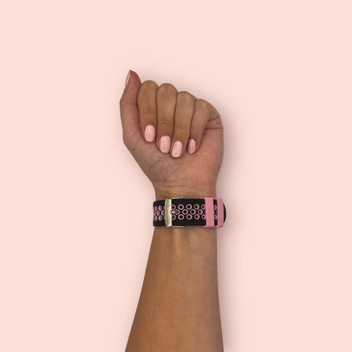 black-pink-vincero-22mm-range-watch-straps-nz-silicone-sports-watch-bands-aus