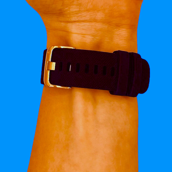 navy-blue-rose-gold-buckle-fossil-women's-gen-4-q-venture-hr-watch-straps-nz-silicone-watch-bands-aus