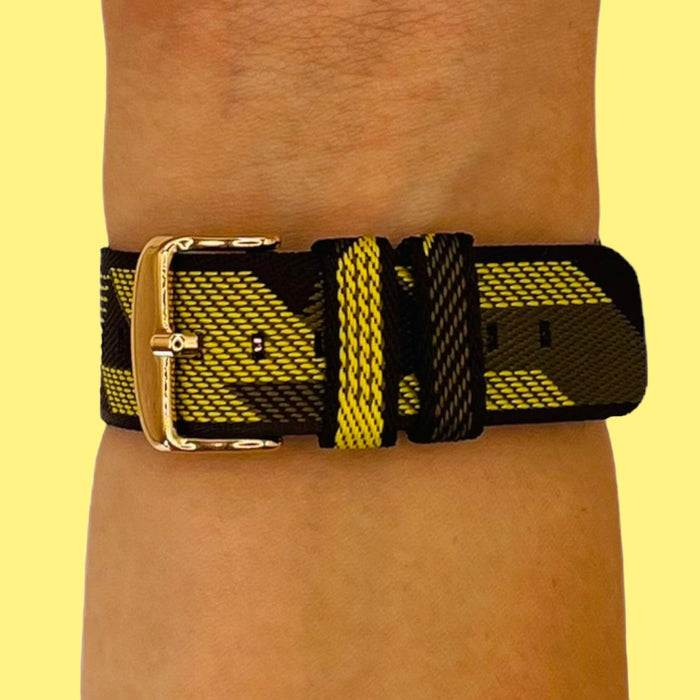 yellow-pattern-oneplus-watch-watch-straps-nz-canvas-watch-bands-aus