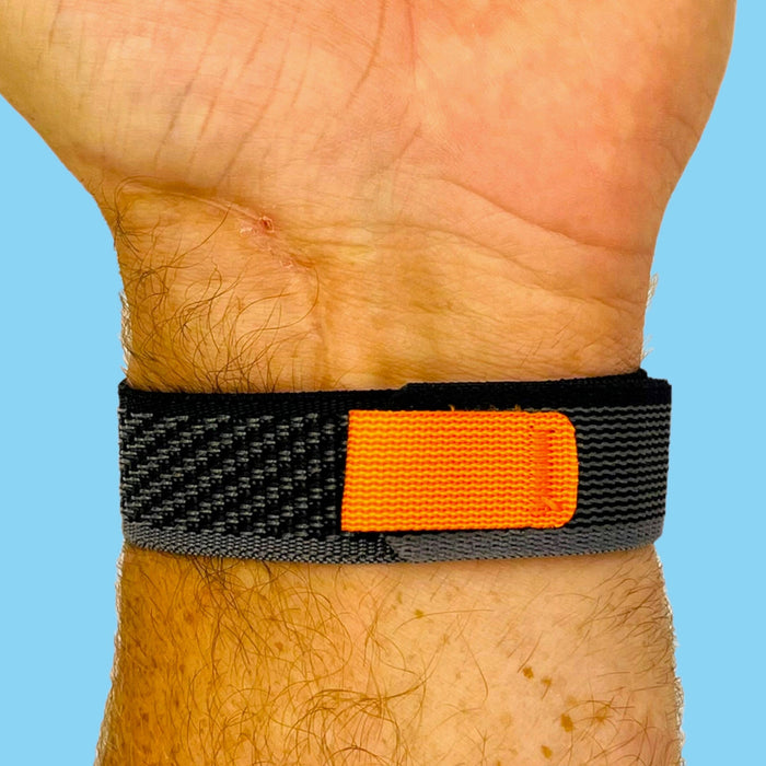 black-grey-orange-oneplus-watch-watch-straps-nz-trail-loop-watch-bands-aus