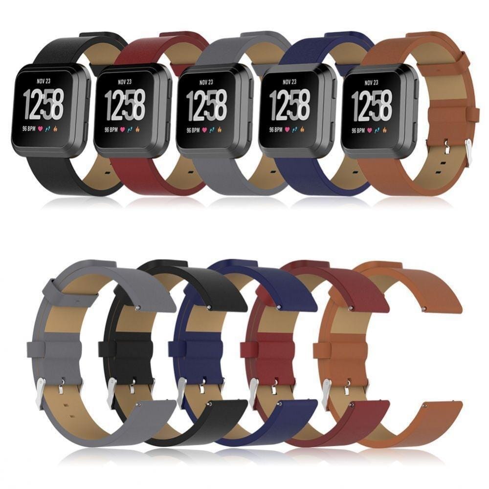 Fitbit versa bands leather deals
