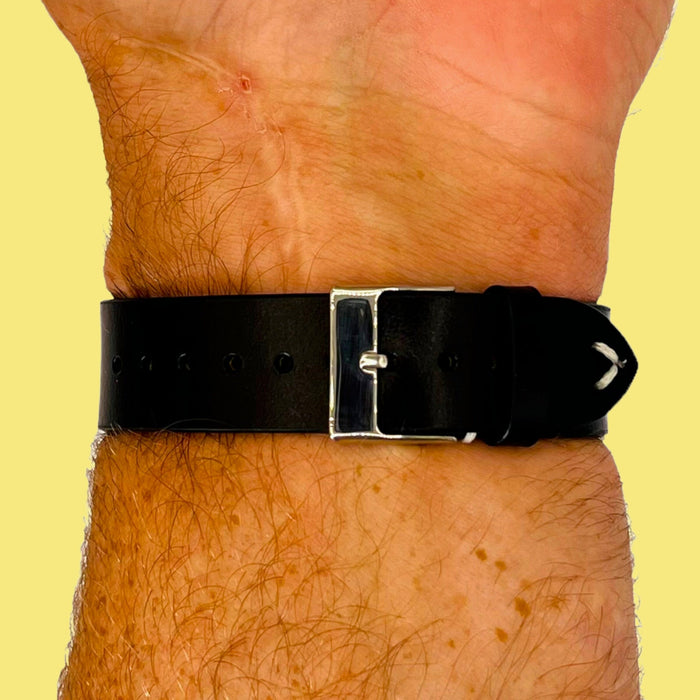 black-skagen-20mm-range-watch-straps-nz-vintage-leather-watch-bands-aus