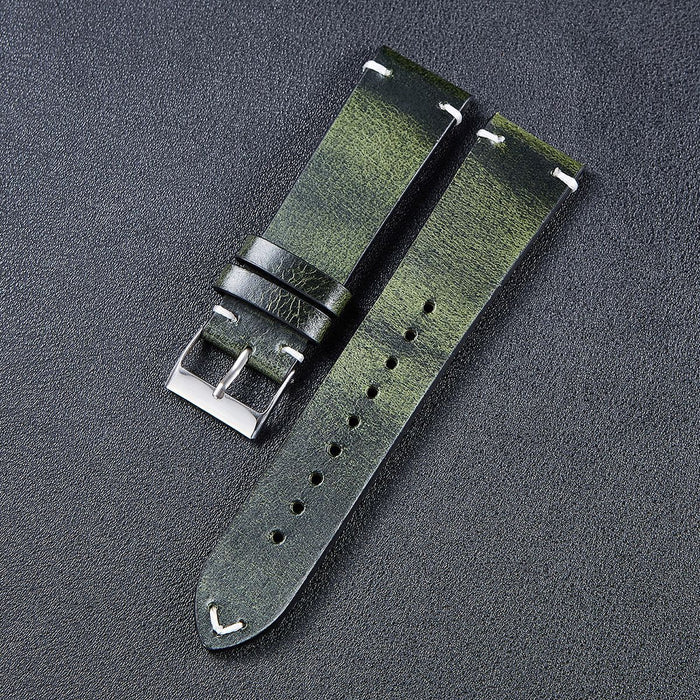 green-mountblanc-summit-3-summit-lite-watch-straps-nz-vintage-leather-watch-bands-aus