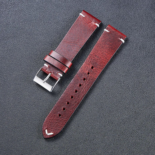 red-wine-ryze-flex-smart-watch-watch-straps-nz-vintage-leather-watch-bands-aus