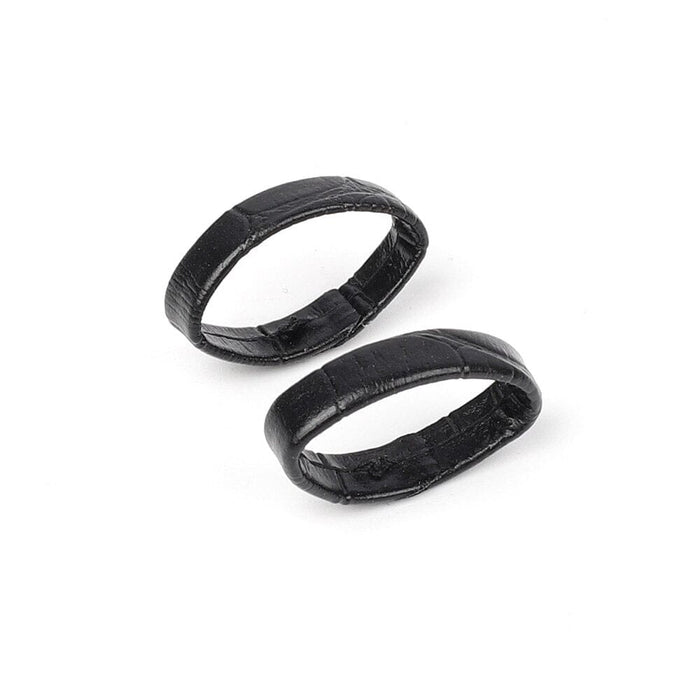 Pair of Leather Watch Strap Band Keepers Loops Compatible with the Moochies Connect 4g